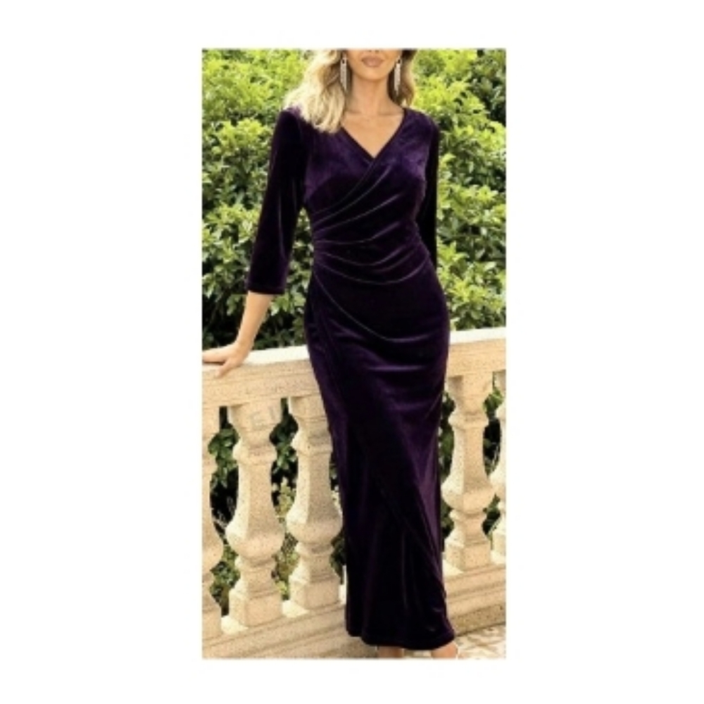 ALEX EVENINGS Velvet Evening Gown Sz 10